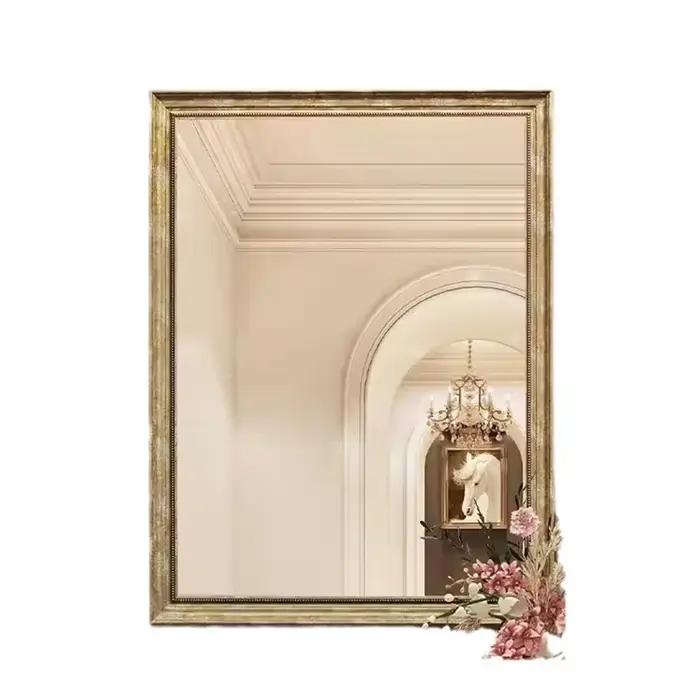 Miroir de salle de bain rétro américain, Style européen, Design élégant, miroir de salle de bain mural, meubles de maison d'hôtel, Mueble Lavabo FYB