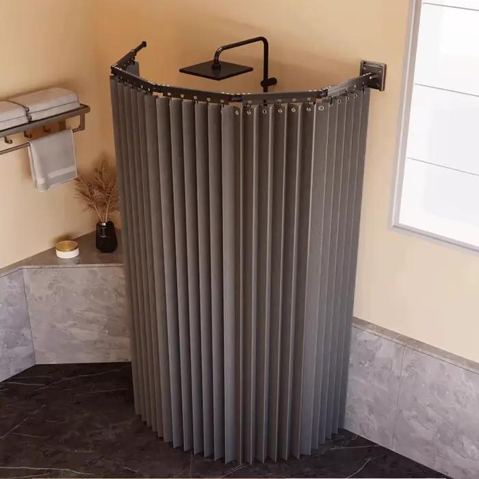 Ensemble de tringles à rideaux de douche pliables