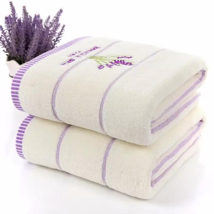 Ensemble de serviettes en coton éponge