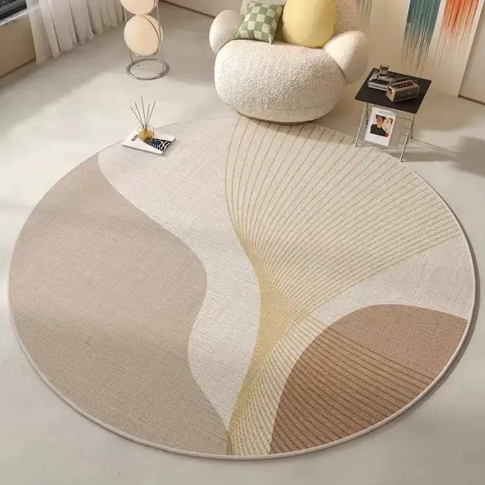 VIKAMA Tapis rond moderne et minimaliste