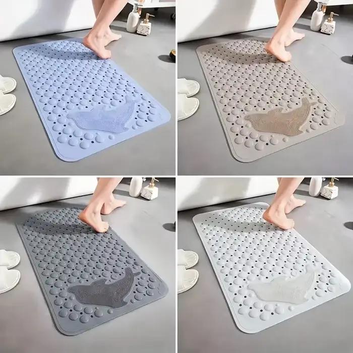 Tapis de douche rectangulaire antidérapant