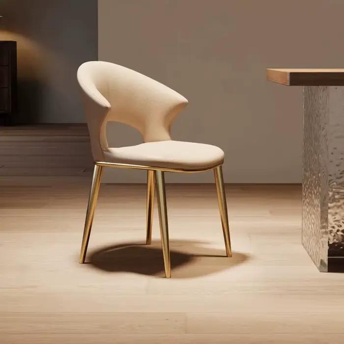 Chaises de salle à manger de luxe confortables de style nordique