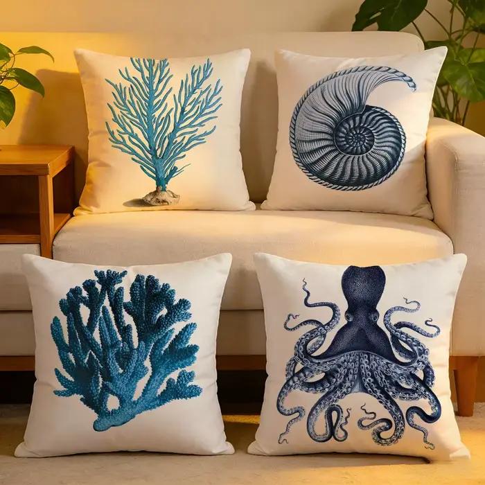Housse de coussin en lin