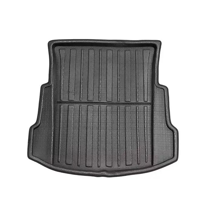 Tapis de sol couverture de coffre arrière tapis mat tapis de sol boue antidérapant Anti-poussière imperméable doublure de chargement de voiture plateau de coffre pour Tesla modèle 3