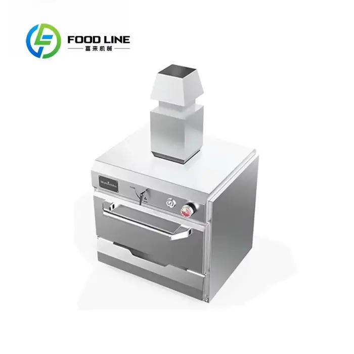 Four à griller les steaks au charbon de bois en acier inoxydable de haute qualité, personnalisé pour les restaurants, les hôtels et les cuisines commerciales