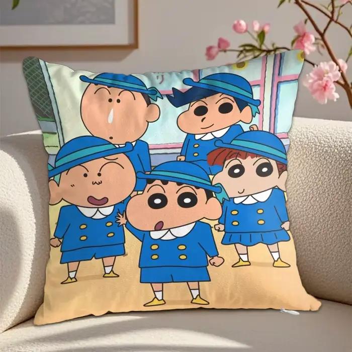 Housse de coussin avec dessins animés Kawaii