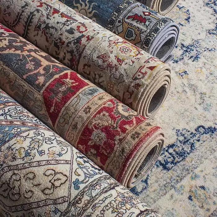 Tapis en peluche de style américain et marocain pour la décoration de la maison