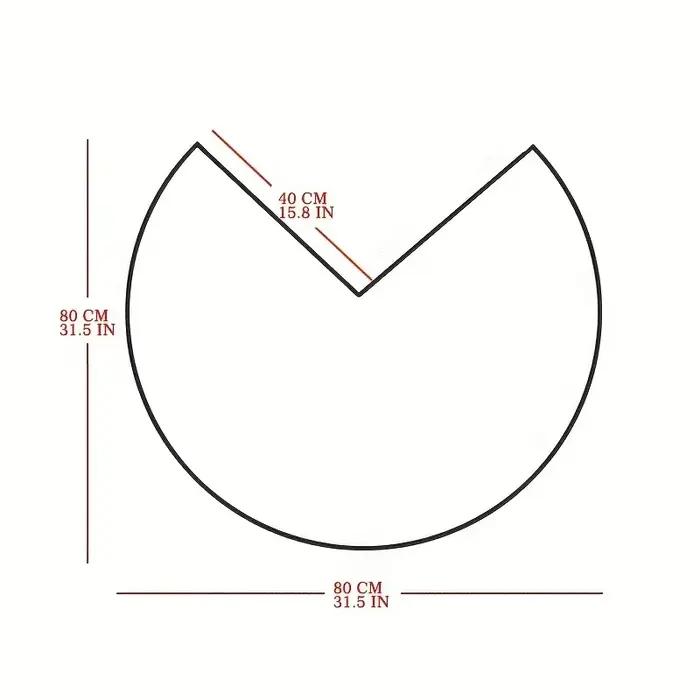 Tapis de bain épais d'angle circulaire