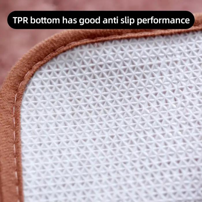 Tapis de sol de salle de bain arrondi et épais