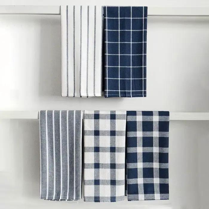 Serviettes queNappers grill lavables, 100% coton, douces, durables, idéales pour les fêtes de ferme, automne, Thanksgiving et Noël, 46x70cm, 5 pièces