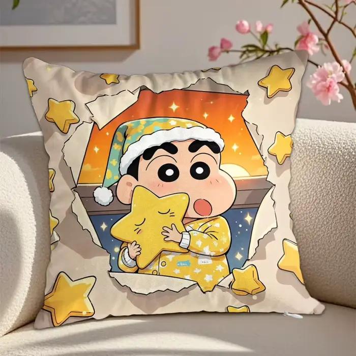 Housse de coussin avec dessins animés Kawaii