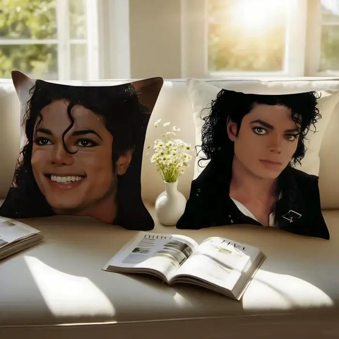 Housse de coussin Pop Music M-Michael Jackson