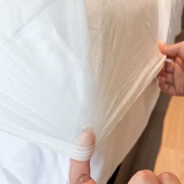 Drap-housse jetable Non tissé Portable avec bandes élastiques