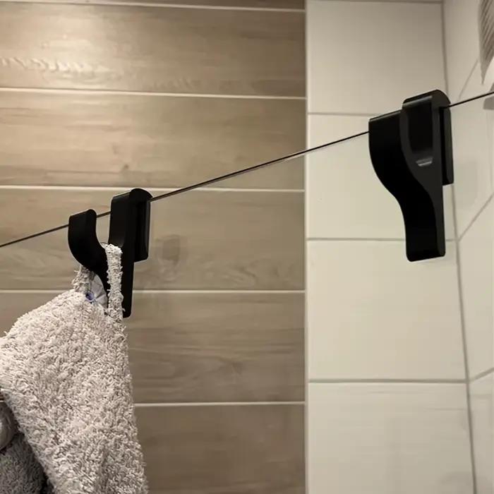 Porte-serviettes 3D pour porte de douche