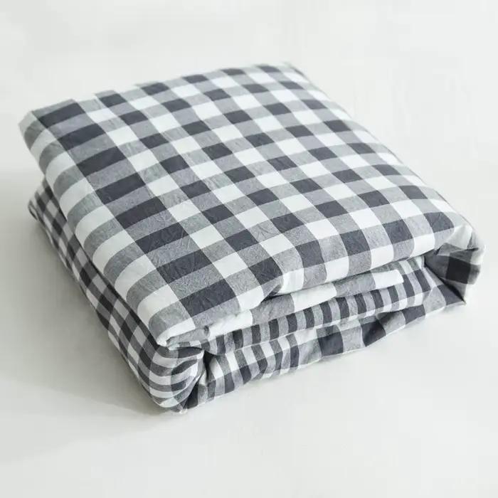 AHSNME – drap-housse à carreaux Super doux