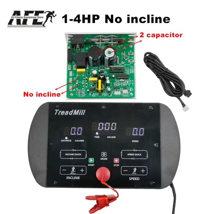 Circuit imprimé universel pour tapis roulant, affichage de la Console du tapis roulant, contrôleur de carte de commande du moteur du tapis roulant, moteur 1HP-2.0HP/1HP-4.0HP