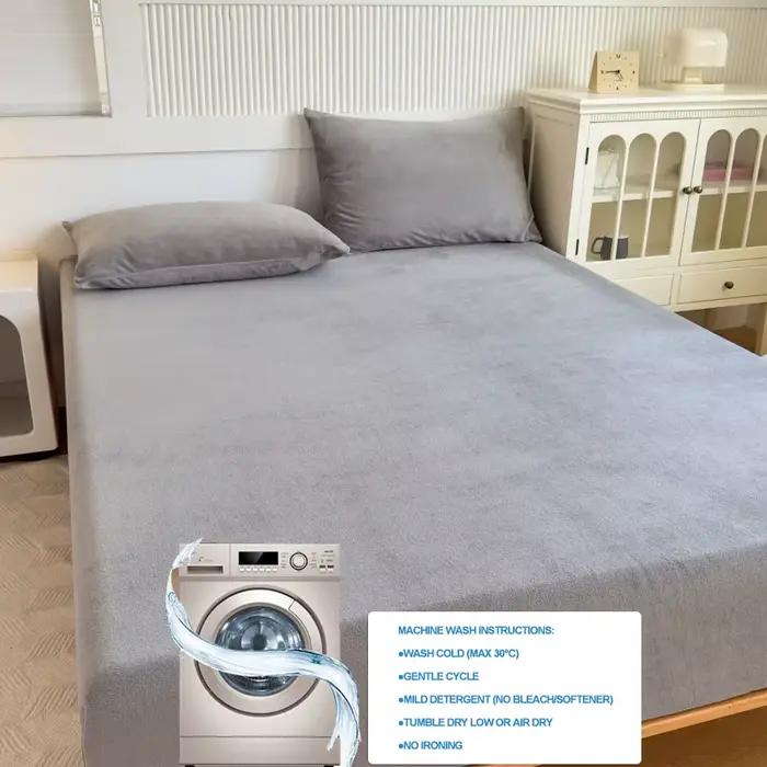 Drap-housse de lit en flanelle ultra douce