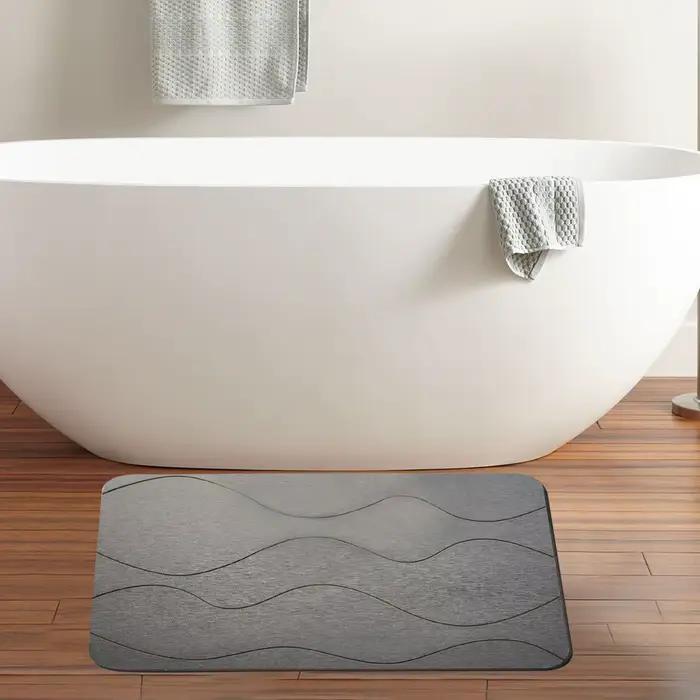 Tapis de bain antidérapant en pierre de Diatomite