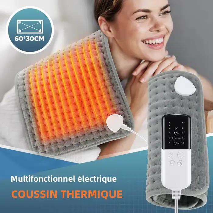 Couverture chauffante électrique 10 niveaux, tapis chauffant, feuille électrique pour lit, canapé, couvertures thermiques chaudes d'hiver, usage domestique