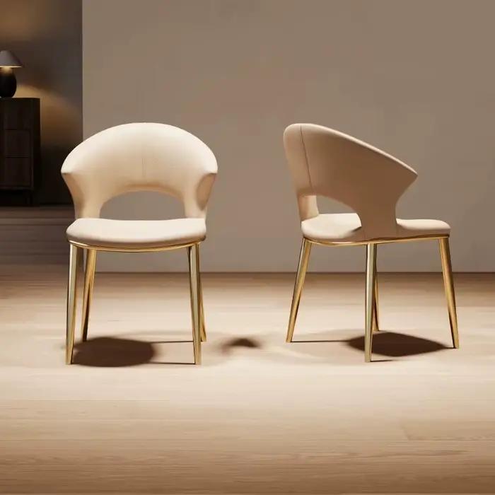 Chaises de salle à manger de luxe confortables de style nordique