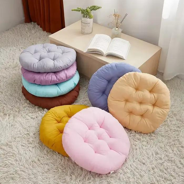 Coussins de chaise ronds épais 2 pièces