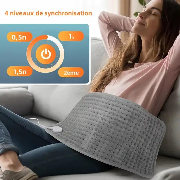 Couverture chauffante électrique 10 niveaux, tapis chauffant, feuille électrique pour lit, canapé, couvertures thermiques chaudes d'hiver, usage domestique