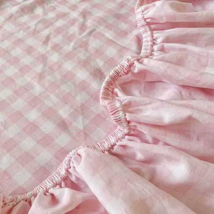 Drap-housse de Style à carreaux