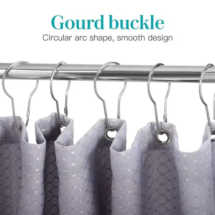 20 crochets pour rideau de salle de bain