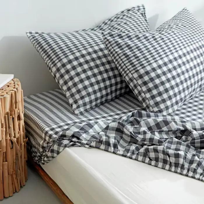 AHSNME – drap-housse à carreaux Super doux