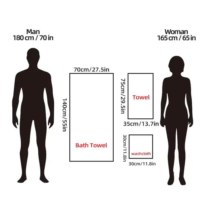 Ensemble de 8 serviettes de bain - 4 débarbouillettes, 2 serviettes pour le visage et 2 serviettes de bain - Absorbantes et à séchage rapide, idéales pour la salle de bain, la salle de sport et l'hôte