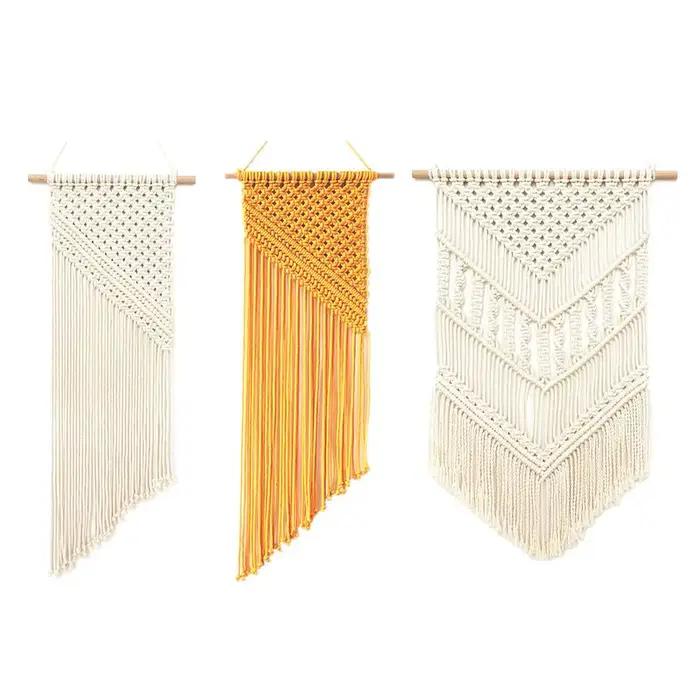 Décoration de la maison bohème macramé tissé tenture murale Boho chambre tapisserie géométrique Art nordique beau