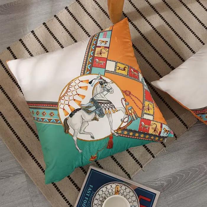 Taie d'oreiller en velours hollandais 45x45cm
