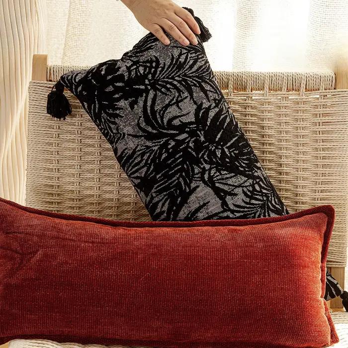 Housse de coussin lombaire ethnique marocaine 30x65cm