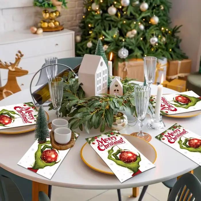 Serviettes en papier thème de noël pour invités
