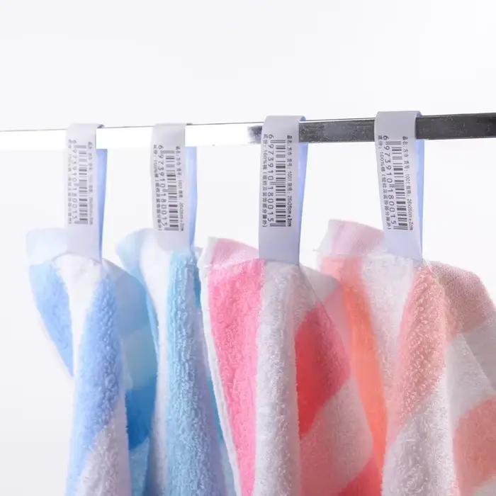 1Pc 25x25cm petit carré rayé Terry coton Portable enfants salle de bain suspendus main visage serviette