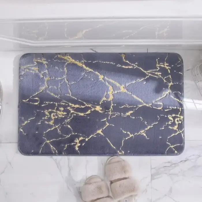 Tapis de bain lavable et antidérapant absorbant pour baignoire