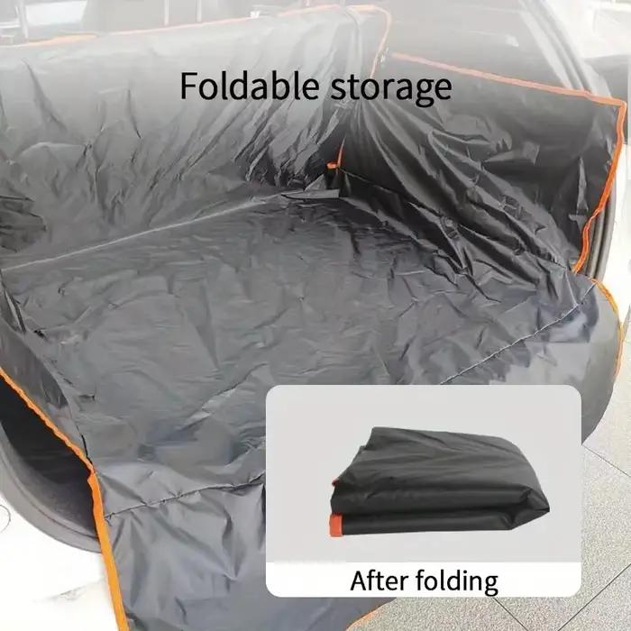 Tapis de coffre de voiture en polyester durable pour animaux de compagnie - Tapis antidérapant résistant aux rayures et facile à nettoyer pour SUV et voitures - Tapis de sécurité pour animaux de compa