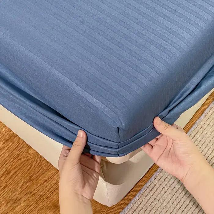 Drap-housse moderne gaufré avec bande élastique