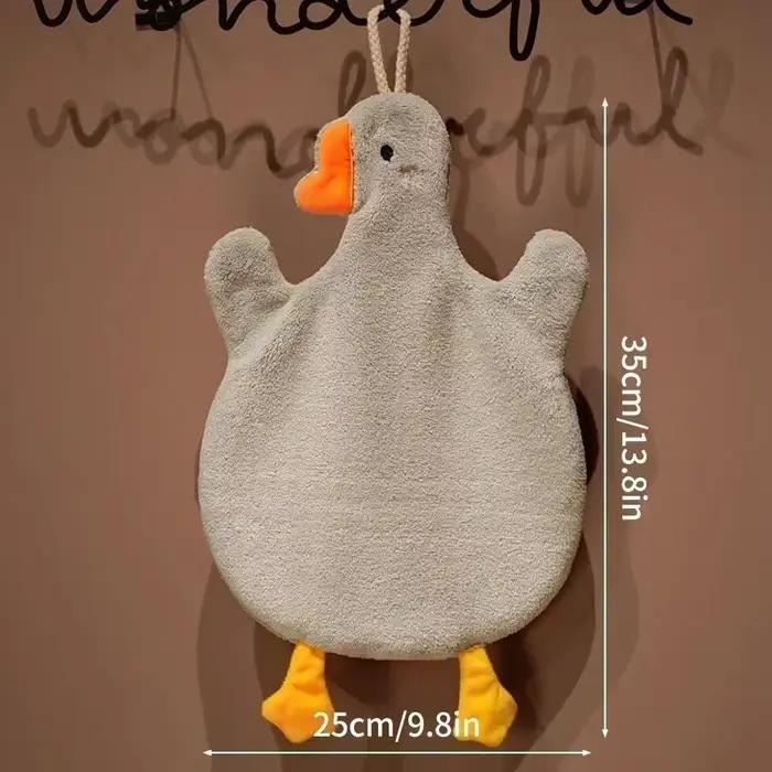 Serviettes à main canard mignon serviette suspendue cuisine salle de bain oie boule