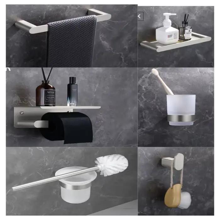 Ensemble de matériel de salle de bain en acier inoxydable