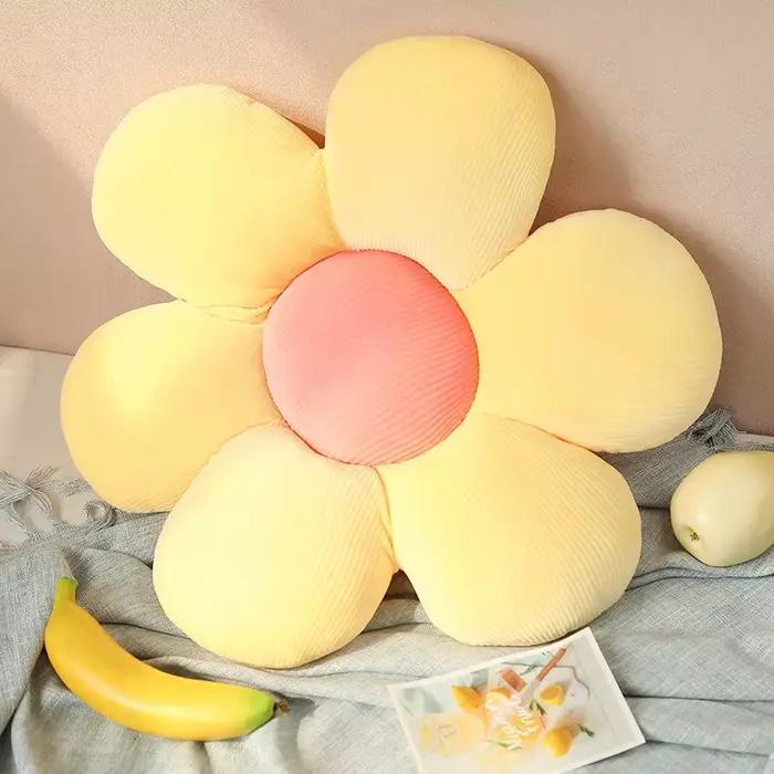 6 Styles d'oreillers de tournesol, petites coussins de marguerite, pétales de fleurs, cadeaux d'anniversaire mignons, décorations pour la maison, chambre à coucher, fournitures de bureau, 40cm