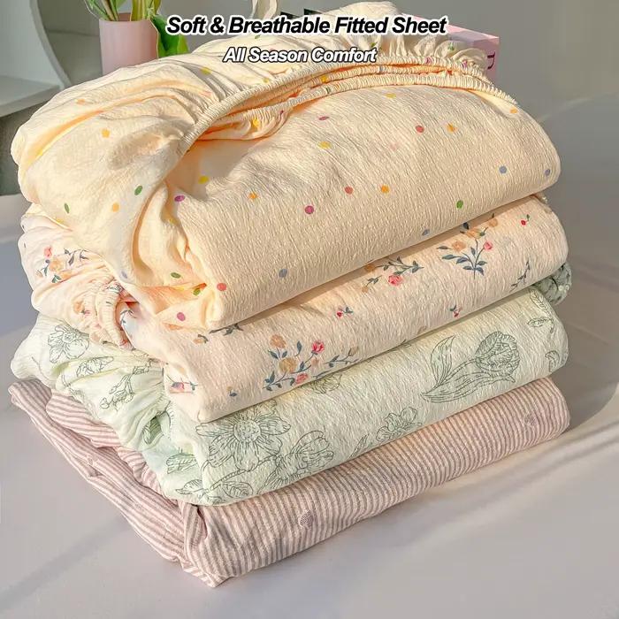 Drap-housse en microfibre tissée double couche