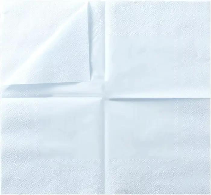 100 Serviettes de Cocktail Bleu Clair 2 Plis
