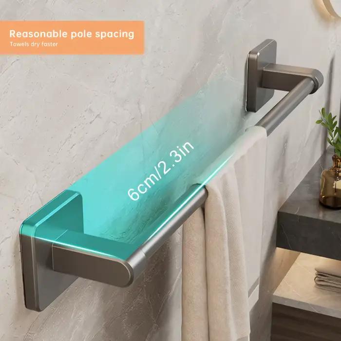 Barre porte-serviettes murale robuste de 30-50 cm pour salle de bain