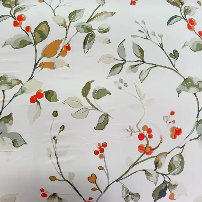 Housse de couette à imprimé Floral blanc