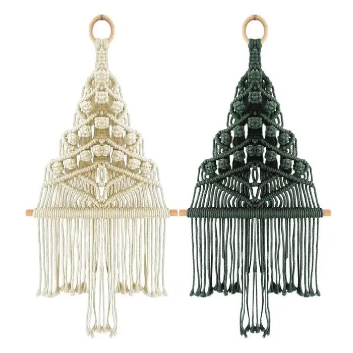 Décoration de la maison bohème macramé tissé tenture murale Boho chambre tapisserie géométrique Art nordique beau