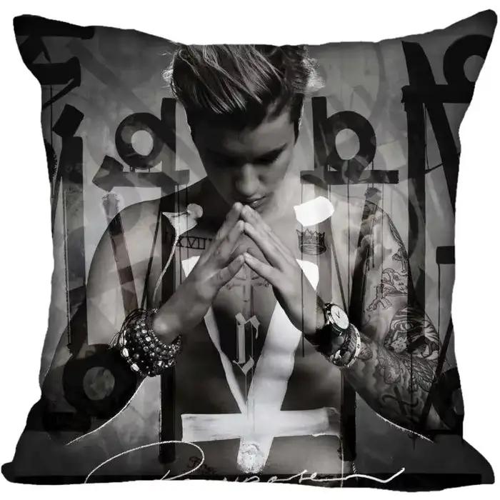 Taie d'oreiller décorative Justin Bieber pour salon