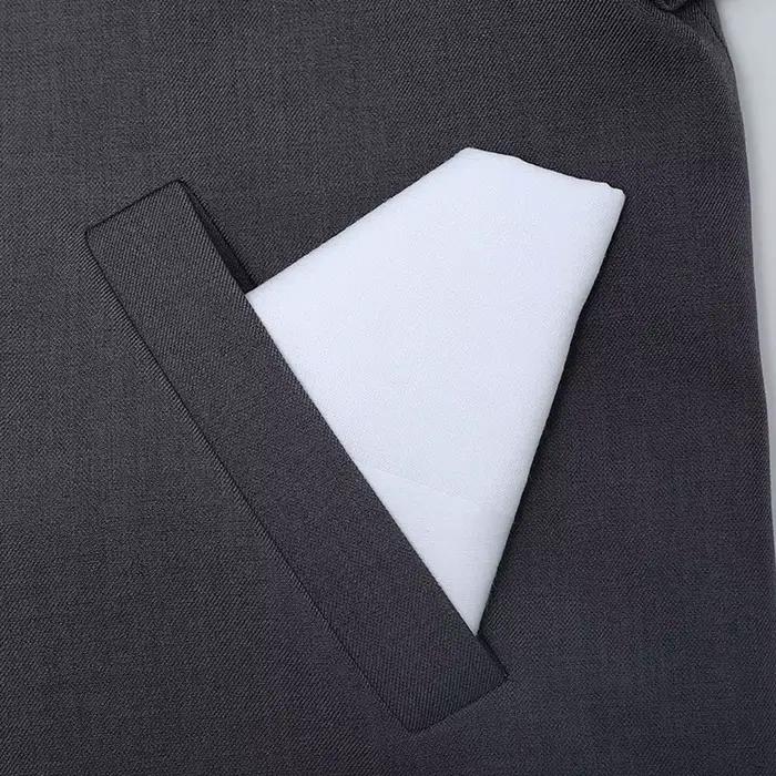 Serviettes carrées en coton blanc 40x40cm