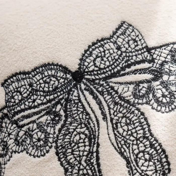 Housse de coussin nordique noir blanc 45x45cm