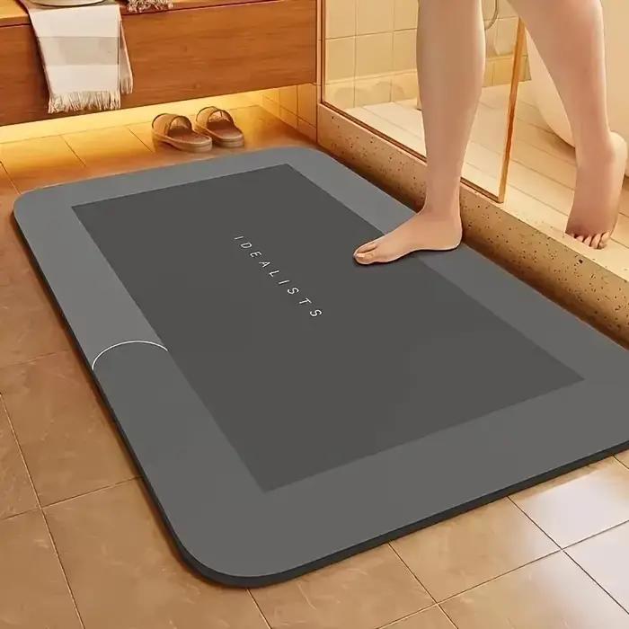 Tapis de bain en terre de diatomée antidérapant